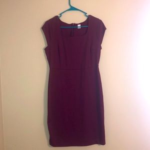 Simple, maroon Old Navy dress